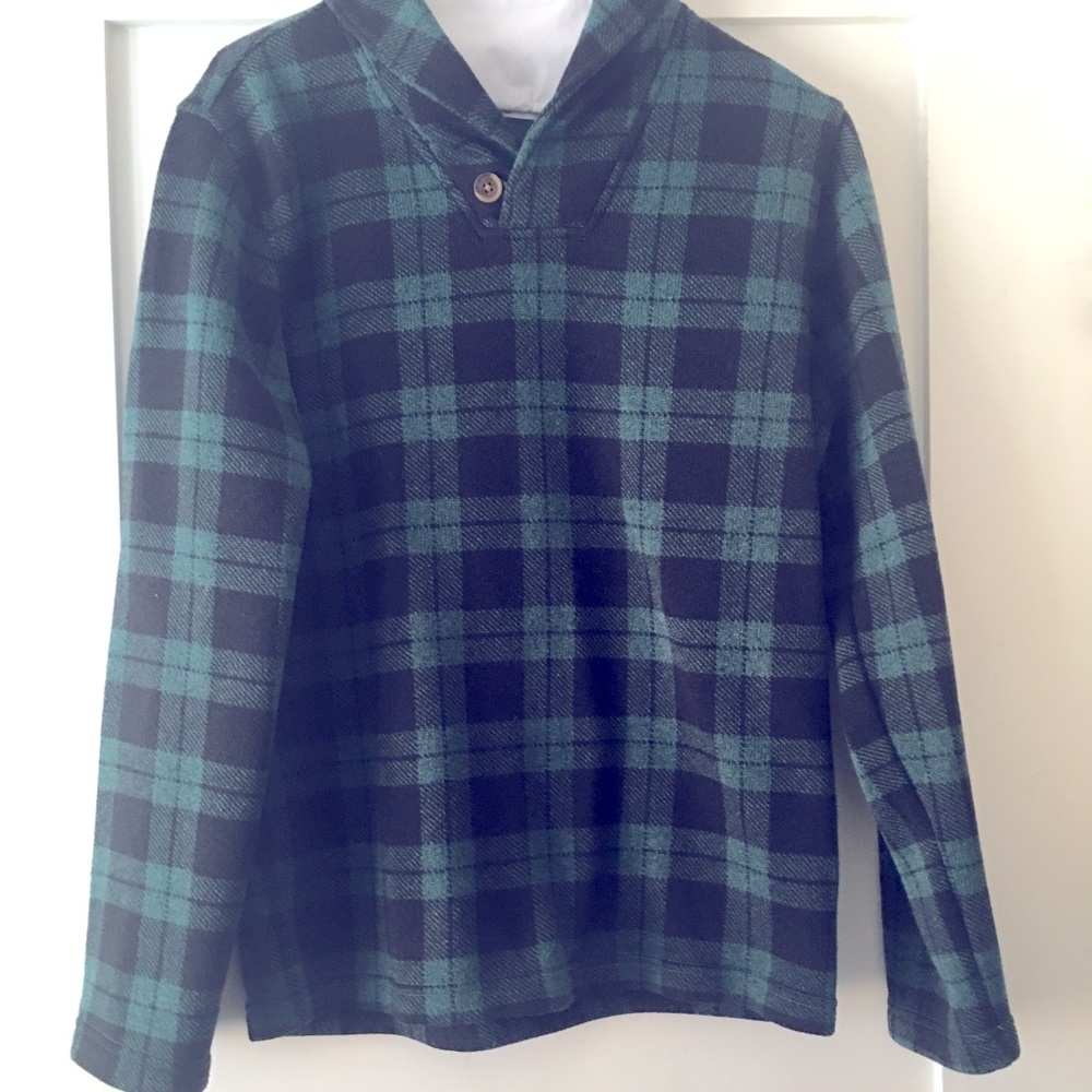 Boys size 12-14 plaid pullover
